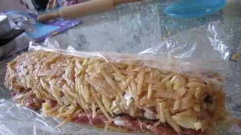 грибы с фаршем и картошкой