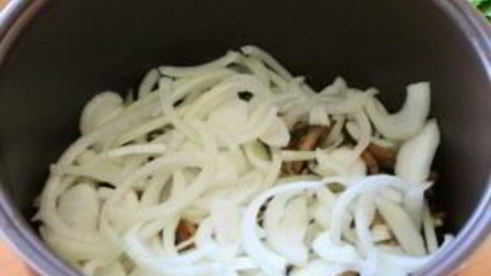 грибы с овощами в мультиварке