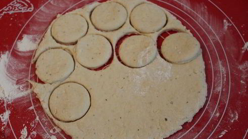 грибы с сырными сконами