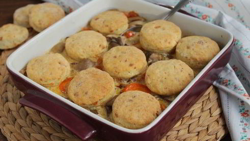 грибы с сырными сконами