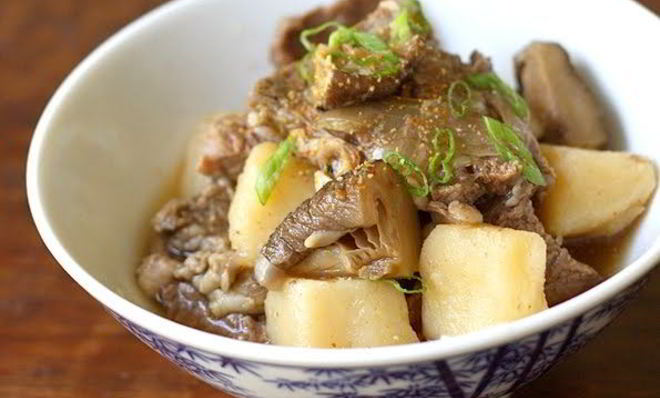 Грибы шиитаке с картошкой