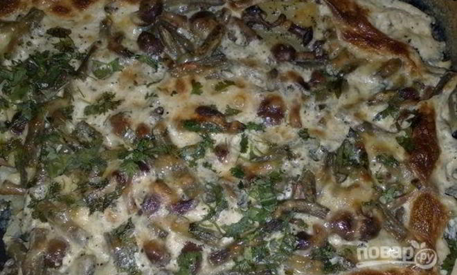 Опята в духовке