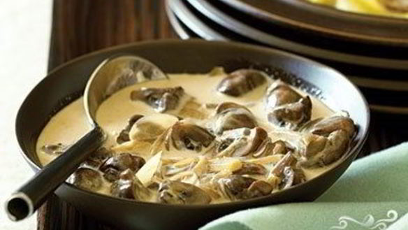 Рецепт Опята жареные со сметаной