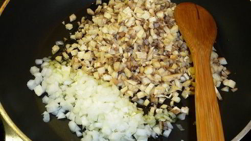 шампиньоны, фаршированные кускусом