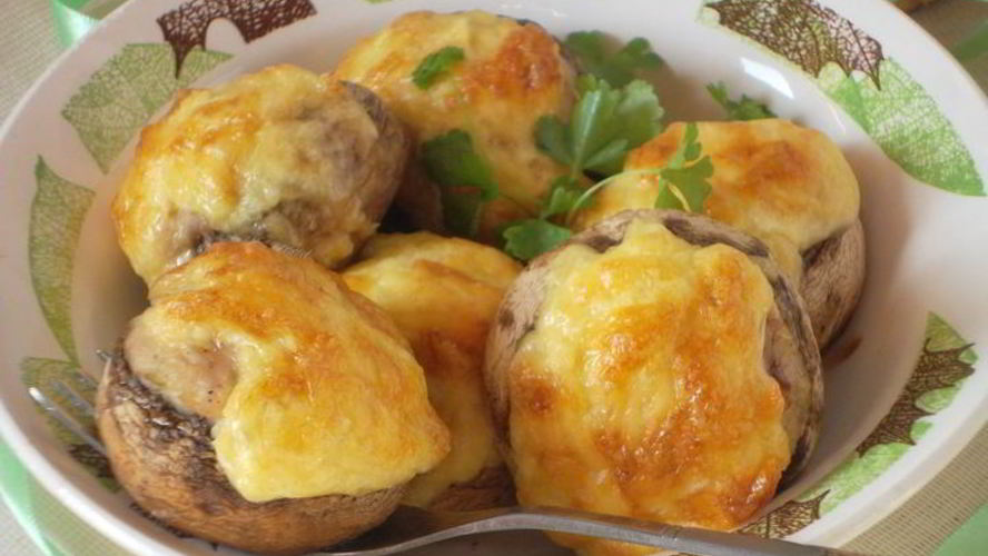 Рецепт шампиньоны, фаршированные мясом