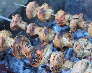 Шампиньоны на костре