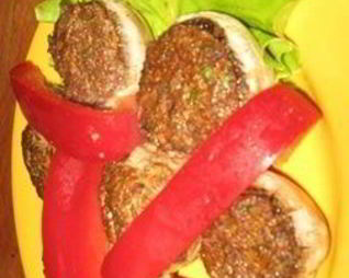 Шампиньоны с сыром и орехами