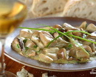 Тушеные подберезовики