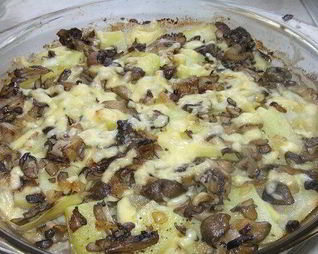 Вешенки с картошкой в духовке