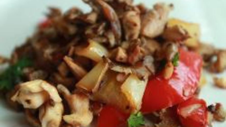 Рецепт вешенки жаренные со сладким перцем