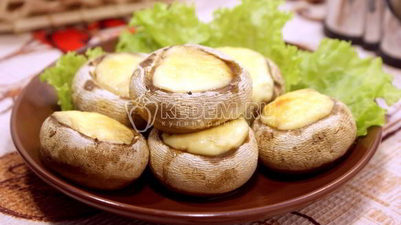 Рецепт Запеченные шампиньоны с сыром