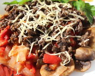 Запеченные шампиньоны в духовке постные