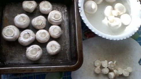 запеченные шампиньоны