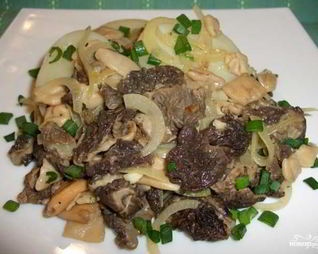 Запеченные сморчки