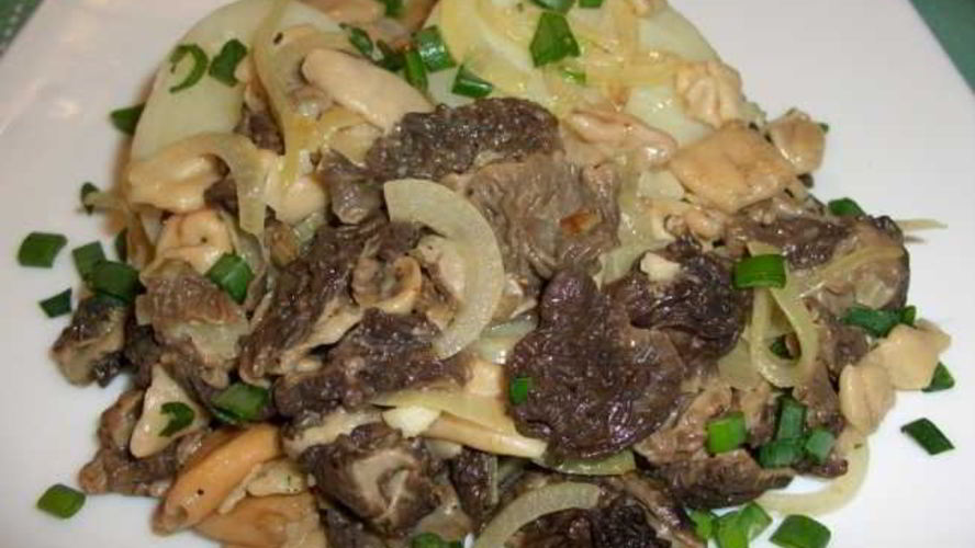 Рецепт запеченные сморчки