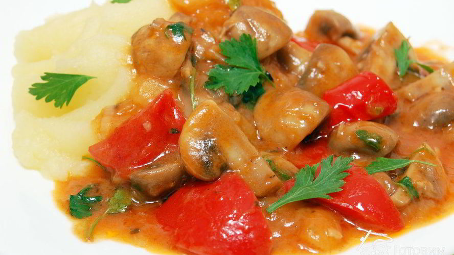 Рецепт грибной гуляш