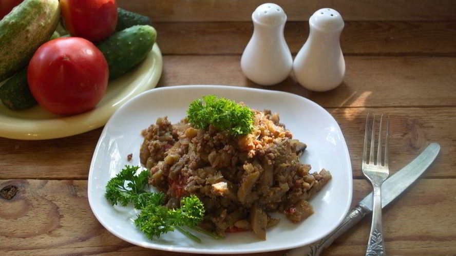 Рецепт гуляш из баклажанов