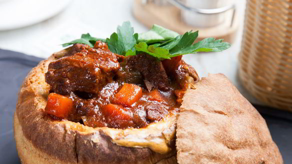 Рецепт Гуляш из говядины со сладким перцем