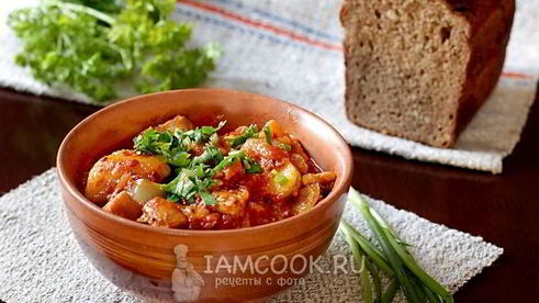 гуляш из куриного филе