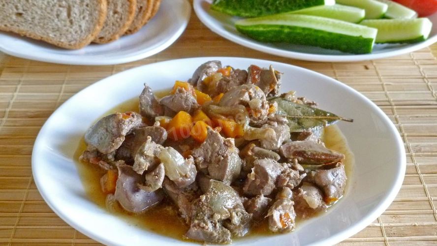 Рецепт гуляш из куриной печени