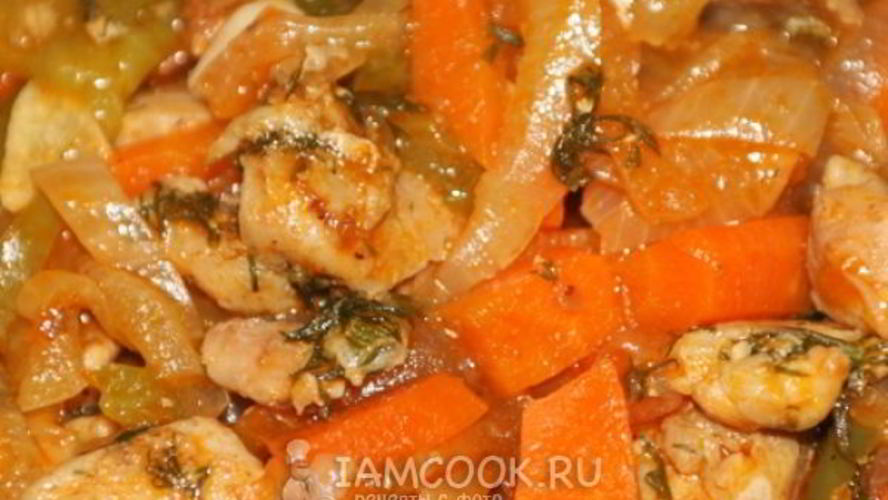 Рецепт гуляш из курицы с подливкой