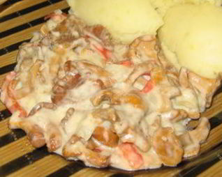 Гуляш из лисичек