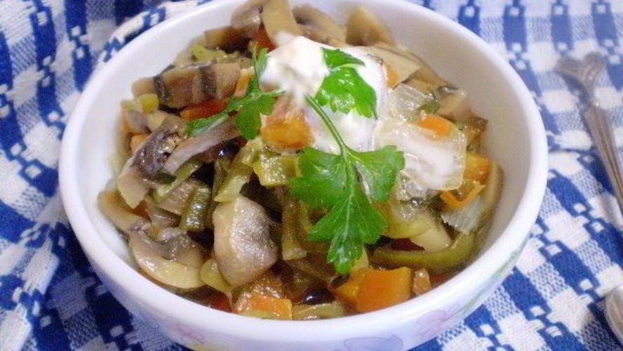 Рецепт гуляш из шампиньонов