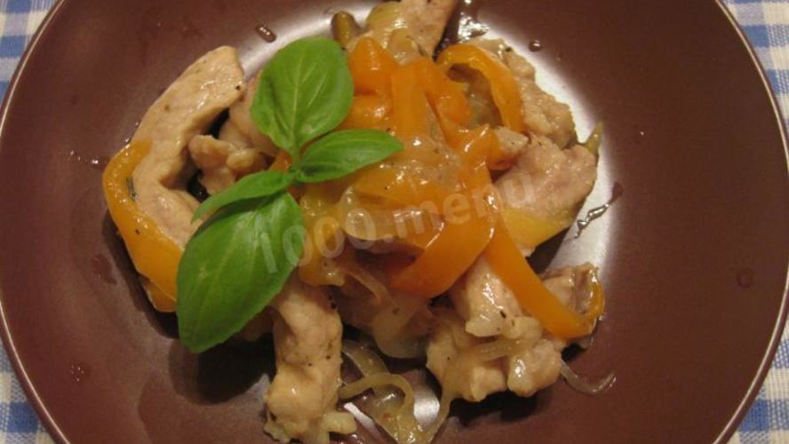 Рецепт гуляш из свинины с болгарским перцем