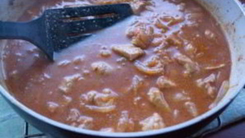 гуляш из свинины с овощами