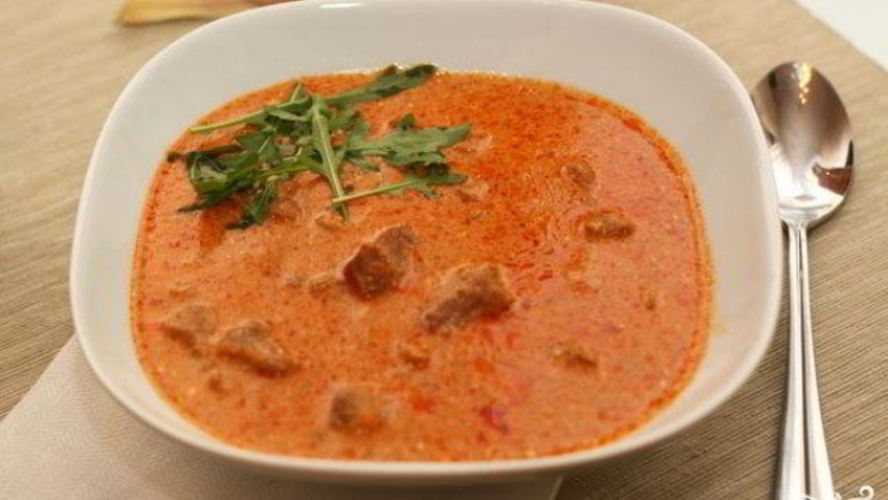 Рецепт гуляш из свинины с помидорами