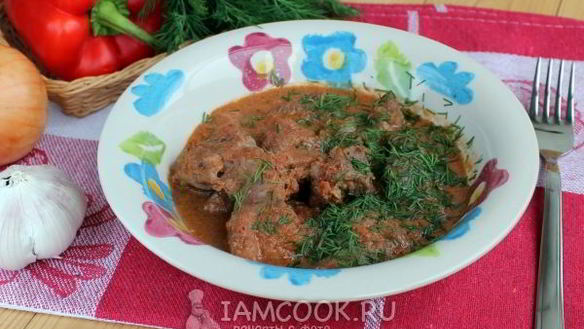 Рецепт Гуляш из свинины в мультиварке