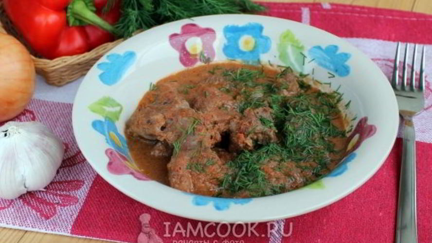 Рецепт гуляш из свинины в мультиварке