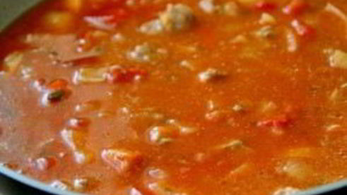 гуляш из телятины с подливкой