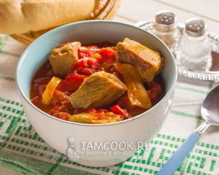 Гуляш из телятины