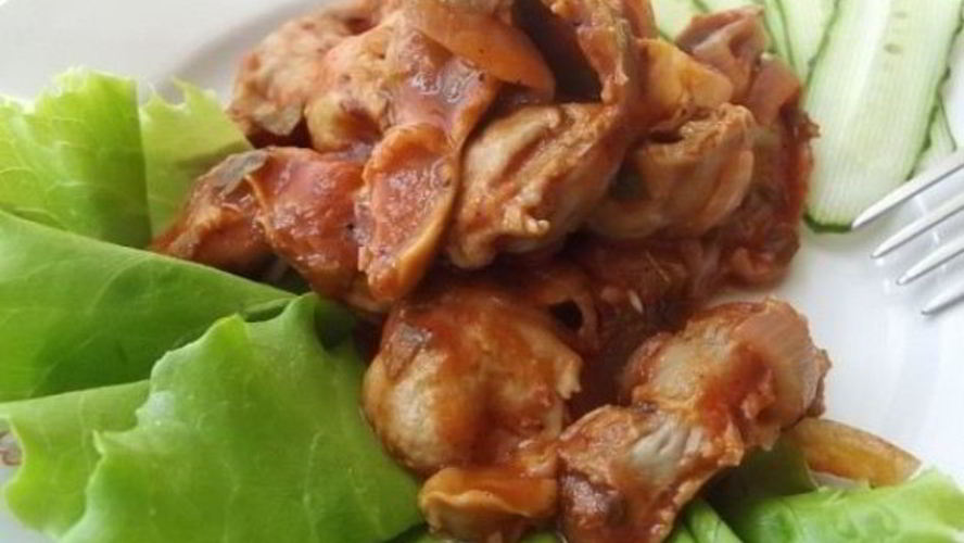 Рецепт гуляш из желудков куриных