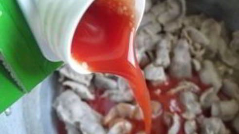 гуляш из желудков куриных