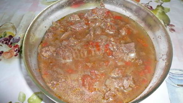 Рецепт Гуляш по-венгерски в микроволновке