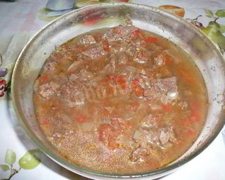 Гуляш по-венгерски в микроволновке