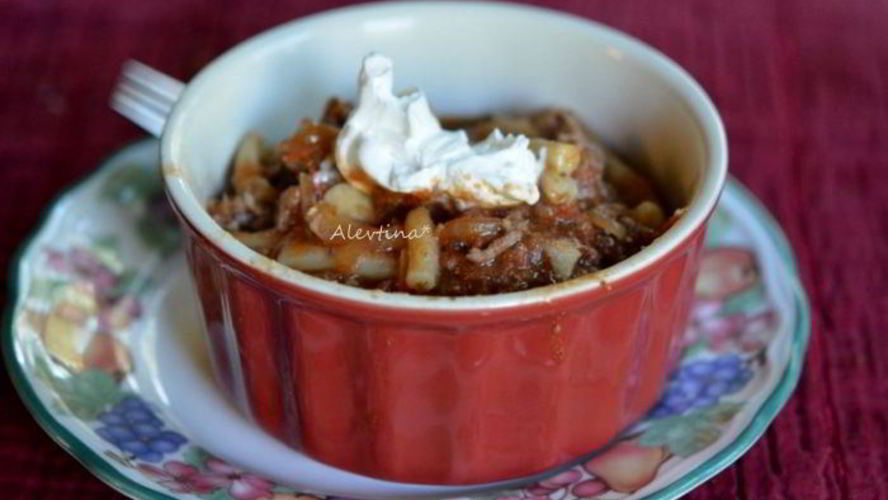 Рецепт гуляш с пастой