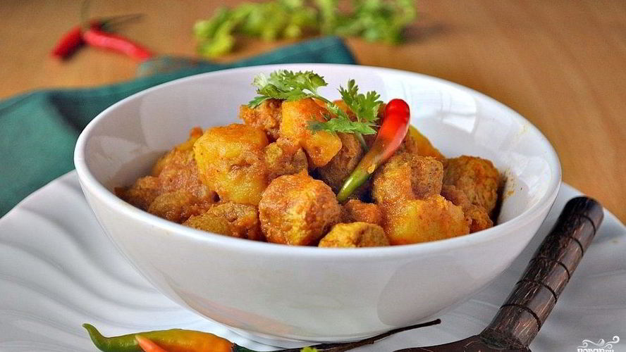 Рецепт гуляш соевый с помидорами