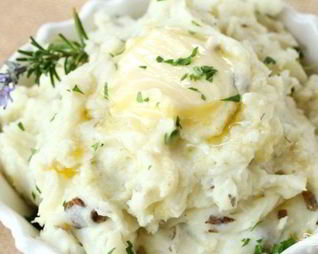 Картофельное пюре с чесноком и сыром