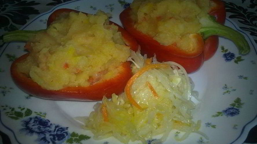 Рецепт картофельное пюре с перцами