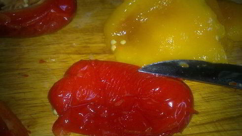 картофельное пюре с перцами