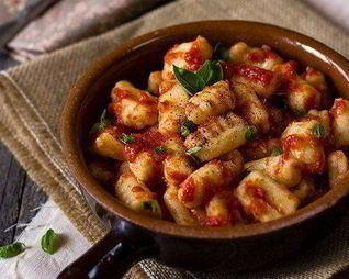 Картофельные клецки с луком-шалот