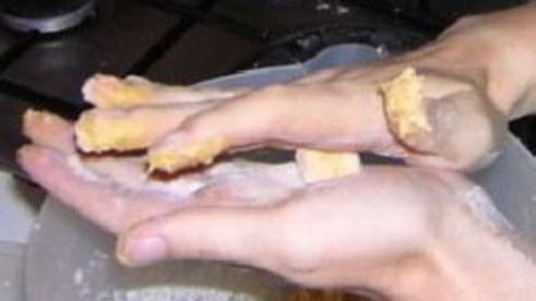 клецки из тыквы с кориандром алмонд песто