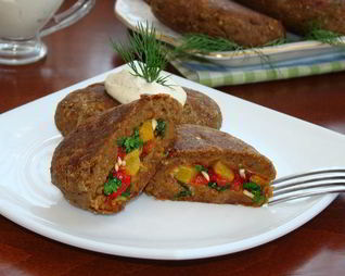 Котлетки из баклажан