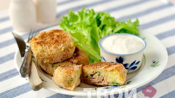 Рецепт Котлетки из картофеля и тунца