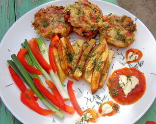 Котлетки из крабовых палочек