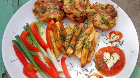 котлетки из крабовых палочек