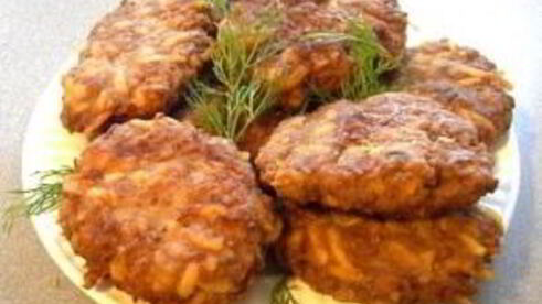 котлеты из фарша с рисом